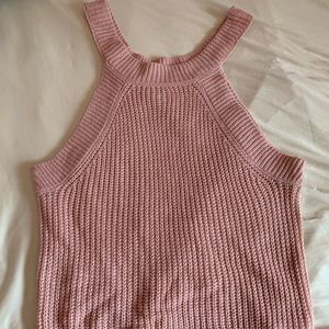 Pink halter top